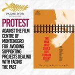 Protest against the Film Centre of Montenegro for avoiding supporting projects dealing with facing the past