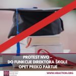 PROTEST NVO - DO FUNKCIJE DIREKTORA ŠKOLE OPET PREKO PARTIJE