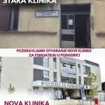 POZDRAVLJAMO OTVARANJE NOVE KLINIKE ZA PSIHIJATRIJU U PODGORICI